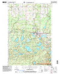 IRON LAKE, WI HISTORICAL MAP GEOPDF 7.5X