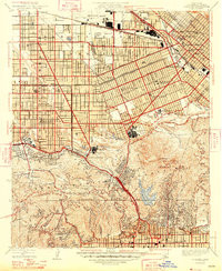 BURBANK, CA HISTORICAL MAP GEOPDF 7.5X7.