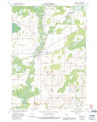 SHIOCTON, WI HISTORICAL MAP GEOPDF 7.5X7