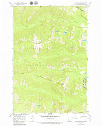 HUNTER PEAK, ID-MT HISTORICAL MAP GEOPDF