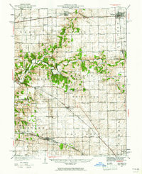 DANVERS, IL HISTORICAL MAP GEOPDF 15X15