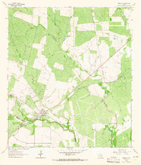 BERCLAIR, TX HISTORICAL MAP GEOPDF 7.5X7