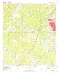 GREENVILLE WEST, AL HISTORICAL MAP GEOPD