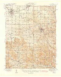 AURORA, MO HISTORICAL MAP GEOPDF 15X15 G