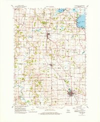 EVENSVILLE, WI HISTORICAL MAP GEOPDF 15X