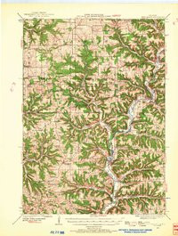GAYS MILLS, WI HISTORICAL MAP GEOPDF 15X