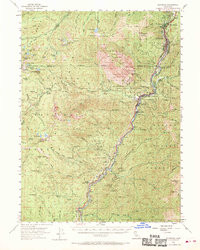 DUNSMUIR, CA HISTORICAL MAP GEOPDF 15X15