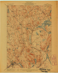 SKOWHEGAN, ME HISTORICAL MAP GEOPDF 15X1