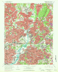 WASHINGTON EAST, DC-MD HISTORICAL MAP GE