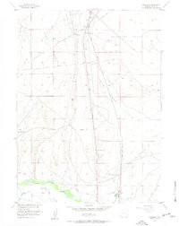 OVERLAND, WY HISTORICAL MAP GEOPDF 7.5X7