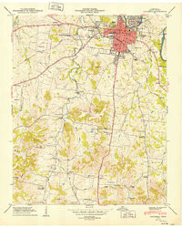 COLUMBIA, TN HISTORICAL MAP GEOPDF 7.5X7