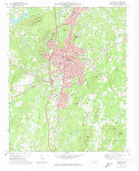 ASHEBORO, NC HISTORICAL MAP GEOPDF 7.5X7