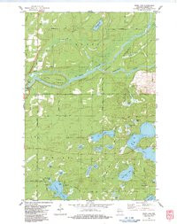 WEBB LAKE, WI HISTORICAL MAP GEOPDF 7.5X