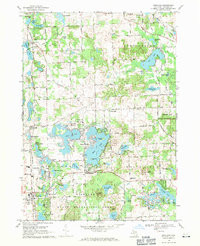HIGHLAND, MI HISTORICAL MAP GEOPDF 7.5X7
