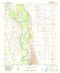 FREDERICK SW, OK-TX HISTORICAL MAP GEOPD