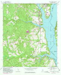 EUFAULA SOUTH, AL-GA HISTORICAL MAP GEOP