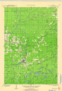 MELLEN, WI HISTORICAL MAP GEOPDF 15X15 G