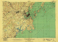 PORTLAND AND VICINITY, ME HISTORICAL MAP