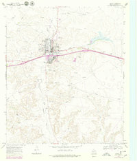 OZONA, TX HISTORICAL MAP GEOPDF 7.5X7.5