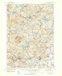 MOUNT PAWTUCKAWAY, NH HISTORICAL MAP GEO