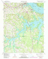 CLARKSVILLE SOUTH, VA-NC HISTORICAL MAP