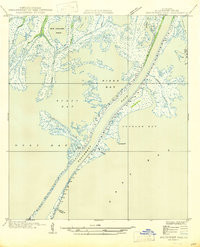 DIXON BAY, LA HISTORICAL MAP GEOPDF 7.5X