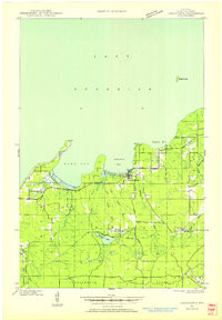 CORNUCOPIA, WI HISTORICAL MAP GEOPDF 15X