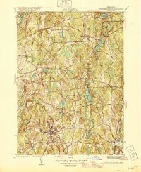 NORTH BROOKFIELD, MA HISTORICAL MAP GEOP
