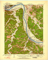 GREENUP, KY-OH HISTORICAL MAP GEOPDF 15X