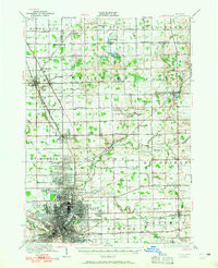 FLINT, MI HISTORICAL MAP GEOPDF 15X15 GR