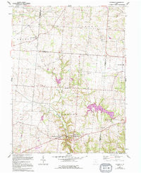 RUSHVILLE, OH HISTORICAL MAP GEOPDF 7.5X