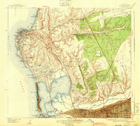 LA JOLLA, CA HISTORICAL MAP GEOPDF 7.5X7