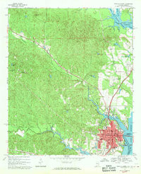 EUFAULA NORTH, AL-GA HISTORICAL MAP GEOP