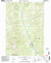 BURGDORF, ID HISTORICAL MAP GEOPDF 7.5X7