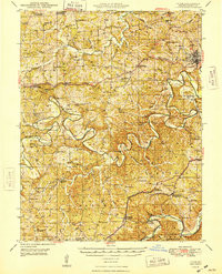 UNION, MO HISTORICAL MAP GEOPDF 15X15 GR