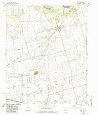 ODELL, TX-OK HISTORICAL MAP GEOPDF 7.5X7