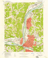 PARKERSBURG, WV-OH HISTORICAL MAP GEOPDF