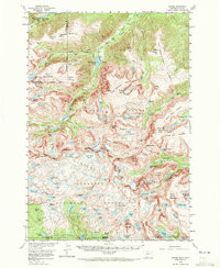 ALPINE, MT-WY HISTORICAL MAP GEOPDF 15X1
