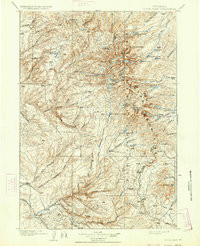 CLOUD PEAK, WY HISTORICAL MAP GEOPDF 30X