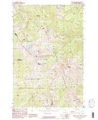 STRAIGHT PEAK, MT-ID HISTORICAL MAP GEOP