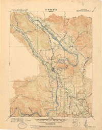 HEALDSBURG, CA HISTORICAL MAP GEOPDF 15X