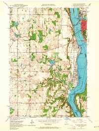 HUDSON, WI-MN HISTORICAL MAP GEOPDF 7.5X