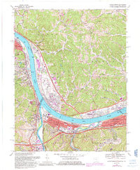 CATLETTSBURG, KY-OH-WV HISTORICAL MAP GE