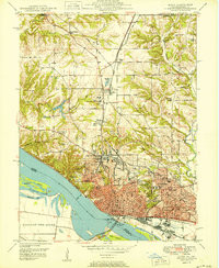 ALTON, IL-MO HISTORICAL MAP GEOPDF 7.5X7