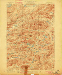 WEST CANADA LAKES, NY HISTORICAL MAP GEO