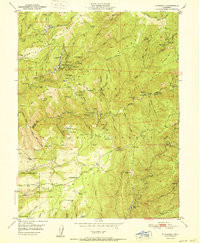 ALLEGHANY, CA HISTORICAL MAP GEOPDF 7.5X
