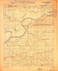 LAVACA, AR HISTORICAL MAP GEOPDF 15X15 G