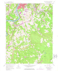 MORGANTOWN SOUTH, WV HISTORICAL MAP GEOP