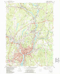 NORWICH, CT HISTORICAL MAP GEOPDF 7.5X7.