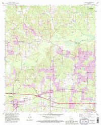 CALHOUN, LA HISTORICAL MAP GEOPDF 7.5X7.
